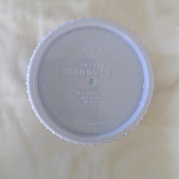 Starbucks Spring 2024 White Studded Bling Venti 24oz Tumbler - Picture 5 of 6